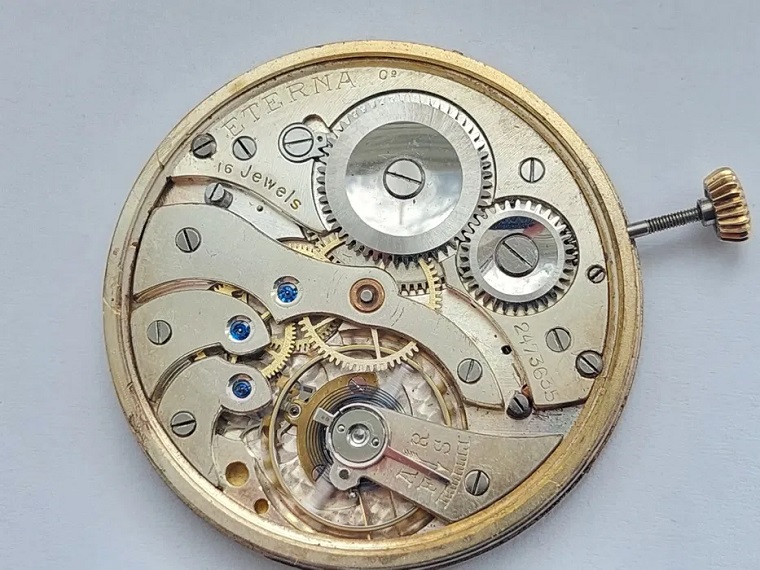 Sibiu – Vând Mecanism pentru ceas de buzunar Eterna functional 455 lei