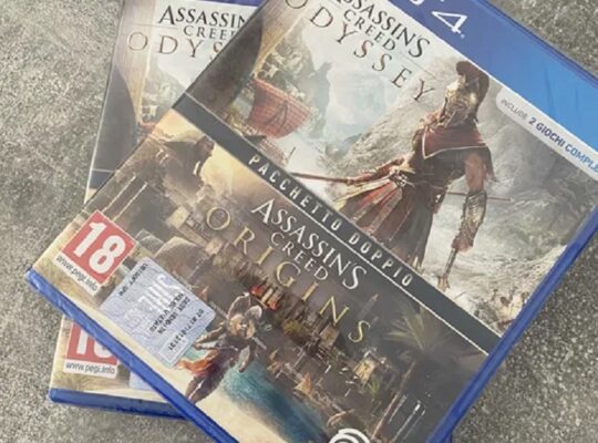 Bistrița- Vând joc Assassin’s Creed Origins & Odyssey pentru PS4 bundle pack – sony 70 lei